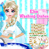  Elsa Washing Dishes παιχνίδι